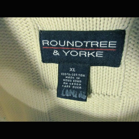 Roundtree & Yorke Men's Pullover Sweater XL - Picture 2 of 4